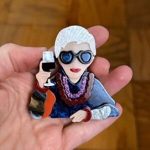 Iris Apfel Brooch